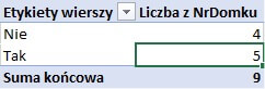 tabele przestawne informatyka
