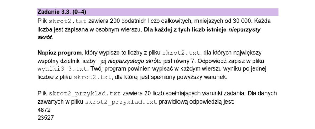 Matura informatyka 2024 - Zad 3.3 - odpowiedzi