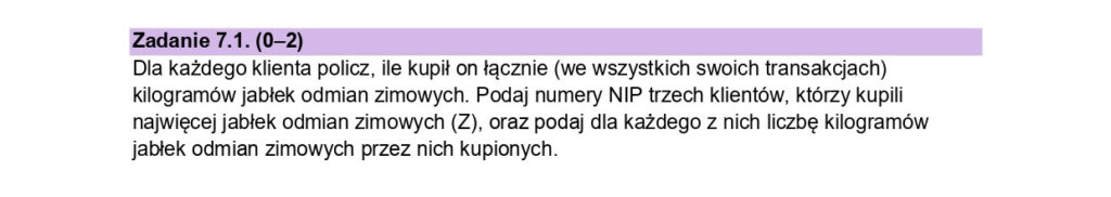Matura informatyka 2024 - Zad 7.1 - odpowiedzi