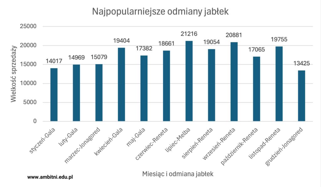 Matura informatyka 2024 - Zad. 7.3 - wykres